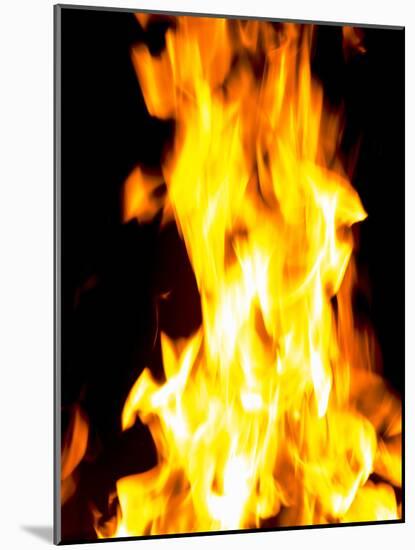 Close-up of fire flames-null-Mounted Photographic Print