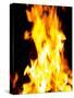 Close-up of fire flames-null-Stretched Canvas