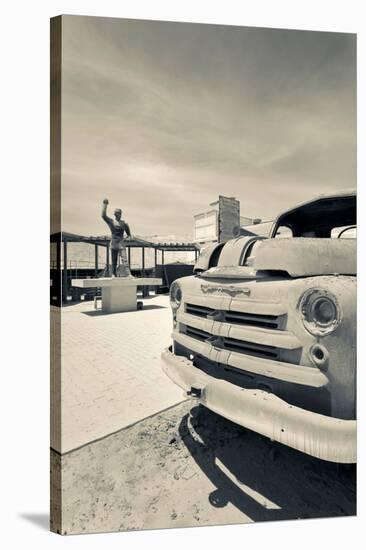 Close-up of fire truck, Officina Pedro De Valdivia, Antofagasta, Antofagasta Province, Antofagas...-null-Stretched Canvas