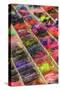 Close-up of fly fishing lures.-Stuart Westmorland-Stretched Canvas