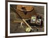 Close-up of Fly Fishing Tackle-null-Framed Photographic Print