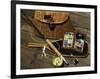 Close-up of Fly Fishing Tackle-null-Framed Photographic Print