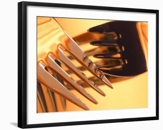 Close-up of Forks-null-Framed Photographic Print