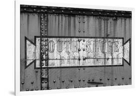 Close-up of freight railroad car, South Shore Line, Chicago, Cook County, Illinois, USA-Panoramic Images-Framed Photographic Print