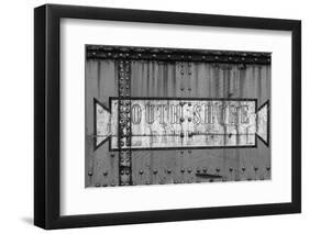 Close-up of freight railroad car, South Shore Line, Chicago, Cook County, Illinois, USA-Panoramic Images-Framed Photographic Print