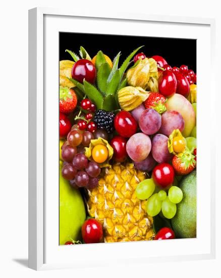 Close up of Fresh Fruits - Fruit assortments - Fruits and Vegetables-Philippe Hugonnard-Framed Premium Photographic Print