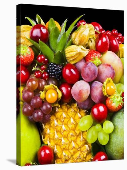 Close up of Fresh Fruits - Fruit assortments - Fruits and Vegetables-Philippe Hugonnard-Stretched Canvas