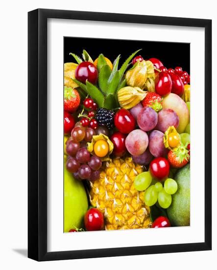 Close up of Fresh Fruits - Fruit assortments - Fruits and Vegetables-Philippe Hugonnard-Framed Photographic Print