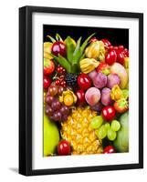 Close up of Fresh Fruits - Fruit assortments - Fruits and Vegetables-Philippe Hugonnard-Framed Photographic Print