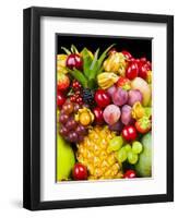 Close up of Fresh Fruits - Fruit assortments - Fruits and Vegetables-Philippe Hugonnard-Framed Photographic Print