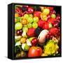 Close up of Fresh Fruits - Fruit assortments - Fruits and Vegetables-Philippe Hugonnard-Framed Stretched Canvas