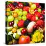 Close up of Fresh Fruits - Fruit assortments - Fruits and Vegetables-Philippe Hugonnard-Stretched Canvas