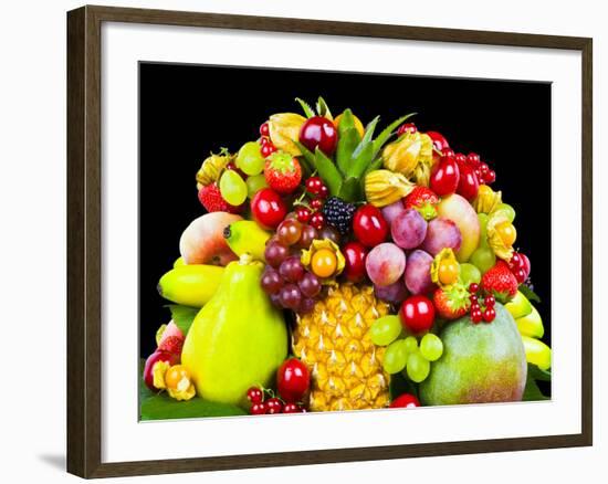 Close up of Fresh Fruits - Fruit assortments - Fruits and Vegetables-Philippe Hugonnard-Framed Photographic Print