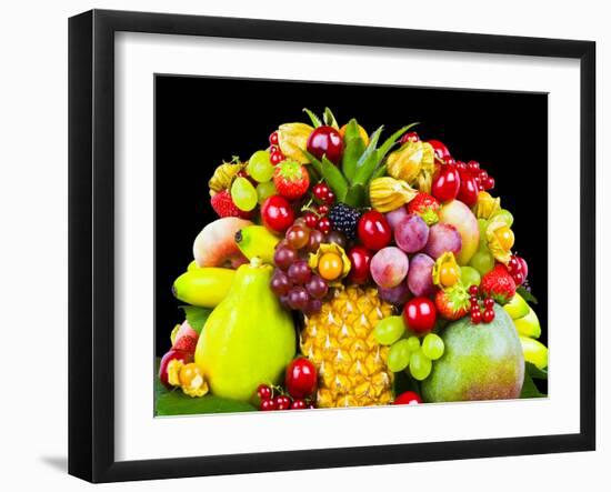 Close up of Fresh Fruits - Fruit assortments - Fruits and Vegetables-Philippe Hugonnard-Framed Premium Photographic Print