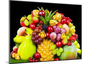 Close up of Fresh Fruits - Fruit assortments - Fruits and Vegetables-Philippe Hugonnard-Mounted Premium Photographic Print