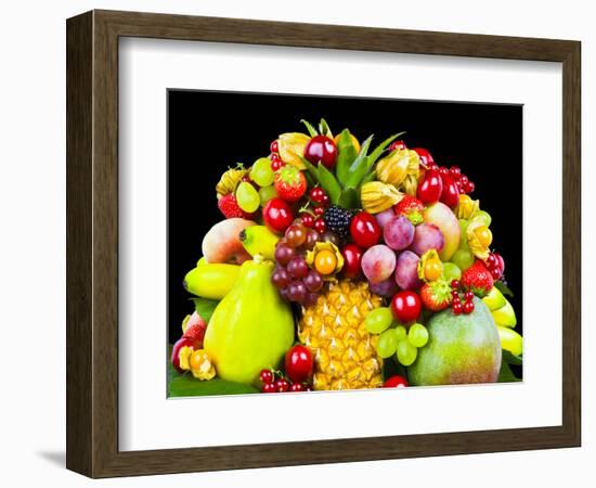 Close up of Fresh Fruits - Fruit assortments - Fruits and Vegetables-Philippe Hugonnard-Framed Photographic Print