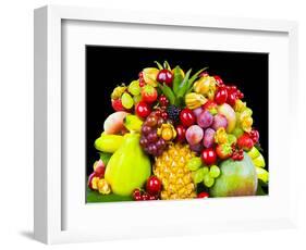 Close up of Fresh Fruits - Fruit assortments - Fruits and Vegetables-Philippe Hugonnard-Framed Photographic Print