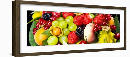 Close up of Fresh Fruits - Fruit assortments - Fruits and Vegetables-Philippe Hugonnard-Framed Photographic Print