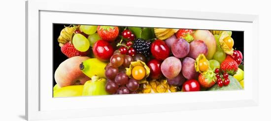 Close up of Fresh Fruits - Fruit assortments - Fruits and Vegetables-Philippe Hugonnard-Framed Photographic Print