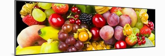 Close up of Fresh Fruits - Fruit assortments - Fruits and Vegetables-Philippe Hugonnard-Mounted Photographic Print