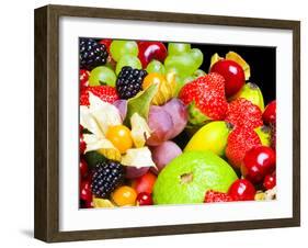 Close up of Fresh Fruits - Fruit assortments - Fruits and Vegetables-Philippe Hugonnard-Framed Premium Photographic Print