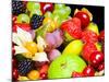 Close up of Fresh Fruits - Fruit assortments - Fruits and Vegetables-Philippe Hugonnard-Mounted Photographic Print