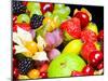 Close up of Fresh Fruits - Fruit assortments - Fruits and Vegetables-Philippe Hugonnard-Mounted Photographic Print