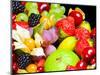 Close up of Fresh Fruits - Fruit assortments - Fruits and Vegetables-Philippe Hugonnard-Mounted Photographic Print