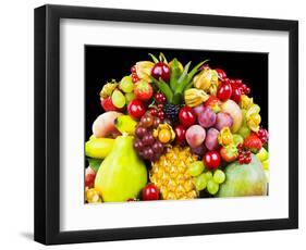 Close up of Fresh Fruits - Fruit assortments - Fruits and Vegetables-Philippe Hugonnard-Framed Photographic Print