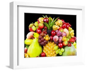 Close up of Fresh Fruits - Fruit assortments - Fruits and Vegetables-Philippe Hugonnard-Framed Photographic Print