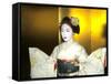 Close-up of Geisha Girl in Gold, Kyoto, Japan-Bill Bachmann-Framed Stretched Canvas