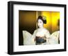 Close-up of Geisha Girl in Gold, Kyoto, Japan-Bill Bachmann-Framed Photographic Print