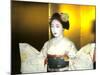 Close-up of Geisha Girl in Gold, Kyoto, Japan-Bill Bachmann-Mounted Photographic Print