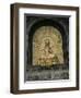 Close-up of Gold Relief Carving of Manjushri, Bodhgaya (Bodh Gaya), Bihar State, India, Asia-James Gritz-Framed Photographic Print