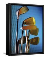 Close-up of Golf Clubs-null-Framed Stretched Canvas