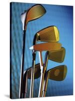 Close-up of Golf Clubs-null-Stretched Canvas