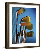 Close-up of Golf Clubs-null-Framed Photographic Print