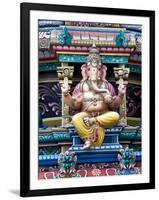 Close Up of Gopuram of Sri Mariamman Temple, a Dravidian Style Temple in Chinatown, Singapore-Gavin Hellier-Framed Photographic Print