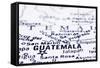 Close Up Of Guatemala On Map-mtkang-Framed Stretched Canvas