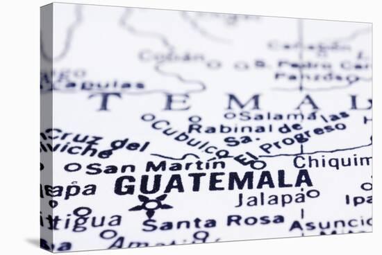 Close Up Of Guatemala On Map-mtkang-Stretched Canvas