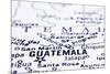 Close Up Of Guatemala On Map-mtkang-Mounted Art Print
