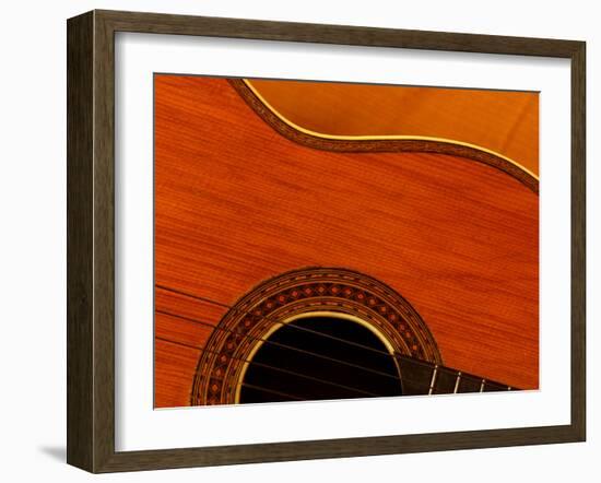 Close-up of Guitar-null-Framed Photographic Print