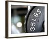 Close-Up of Gym Weightlifting Equipment-Matt Freedman-Framed Photographic Print