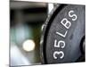 Close-Up of Gym Weightlifting Equipment-Matt Freedman-Mounted Photographic Print