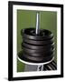 Close-Up of Gym Weightlifting Equipment-Matt Freedman-Framed Photographic Print