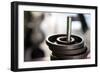 Close-Up of Gym Weightlifting Equipment-Matt Freedman-Framed Photographic Print