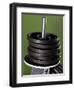 Close-Up of Gym Weightlifting Equipment-Matt Freedman-Framed Photographic Print