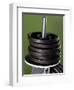 Close-Up of Gym Weightlifting Equipment-Matt Freedman-Framed Premium Photographic Print