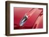 Close-up of hood detail of red 57 Chevrolet Bel Air in Habana, Havana, Cuba-Janis Miglavs-Framed Photographic Print