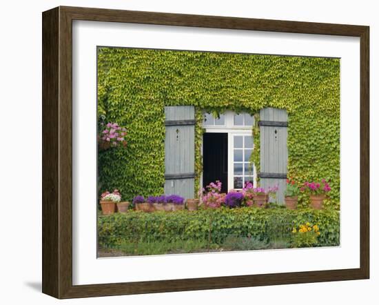 Close-up of House at St. Servan-Sur-Mer, Near St. Malo, Brittany, France, Europe-Philip Craven-Framed Photographic Print